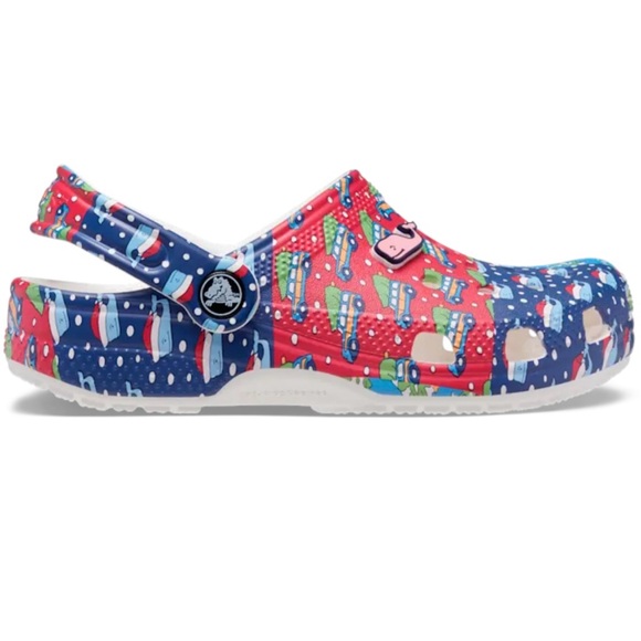 NWT Crocs x Vineyard  Vines Kids’ Crocs™ Holiday Patchwork Clogs SZ-C12 - Picture 4 of 15